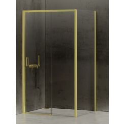 New Trendy Prime Light Gold box doccia 130x100 cm rettangolare oro lucida/vetro trasparente K-1479