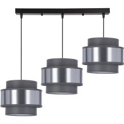 Candellux Hare lampada sospesa 3x60 W cromo-grigio/cenere-argento 33-18502