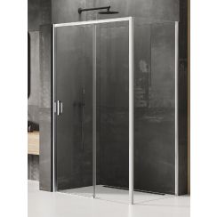 New Trendy Prime box doccia 140x80 cm rettangolare cromo lucida/vetro trasparente K-1241