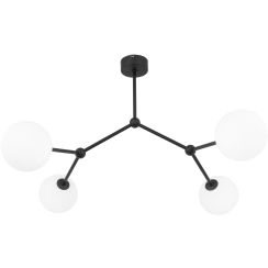 TK Lighting Fairy lampada da soffitto 4x6 W bianco-nero 4855