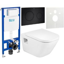Set vaso WC Roca Gap A346477S00, modulo di installazione Roca Duplo One A890070020, A80148200U, A890189206, A890063000