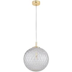 TK Lighting Cadix lampada sospesa 1x6 W trasparente-oro 4610