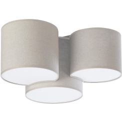 TK Lighting Mona plafoniera 3x15 W beige 6591