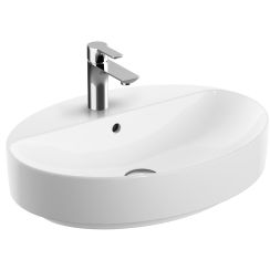 Geberit Variform lavabo 60x45 cm ovale da mobile-da appoggio bianco lucida 500.772.01.2