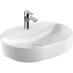 Geberit Variform lavabo 60x45 cm ovale da mobile-da appoggio bianco lucida 500.778.01.2