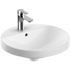 Geberit Variform lavabo 48x48 cm rotonda da incasso bianco 500.705.00.2