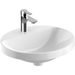 Geberit Variform lavabo 50x45 cm ovale da incasso bianco lucida 500.715.01.2