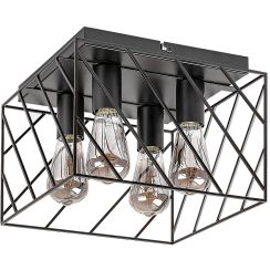 Rabalux Boroo lampada da soffitto 4x25 W nero 71027
