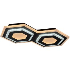 Rabalux Bitsi lampada da soffitto 1x44 W nero-giallo 71114