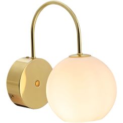 Nordlux Franca lampada da parete 1x40 W bianco-ottone 2312561035