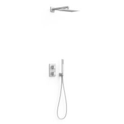 Tres Therm-Box set doccia da incasso con termostato con soffione bianco 20225054BM