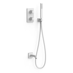 Tres Therm-Box set per vasca e doccia da incasso con termostato bianco 21125007BM