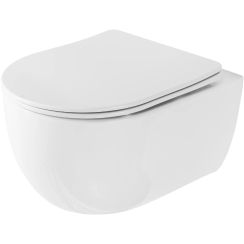 Rea Olivier vaso wc sospeso senza brida bianco REA-C6509