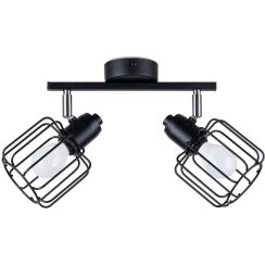 Sollux Lighting Beluci lampada da soffitto 2x40 W nero SL.1115