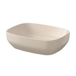 Cersanit Larga lavabo 50x38.5 cm rettangolare da appoggio marrone/beige K677-062