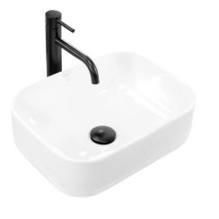 Rea Demi lavabo 40.5x31 cm rettangolare da appoggio bianco REA-U5064