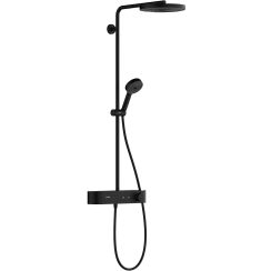 Hansgrohe Pulsify S set doccia a parete con termostato con soffione nero 24220670