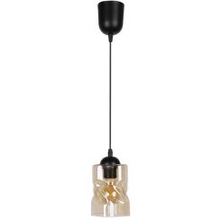 Candellux Felis lampada sospesa 1x60 W nero-ambra 31-00156