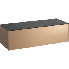 Laufen Sonar armadietto con piano 117.5x45.5x34 cm sottolavabo sospeso nero-rame H4054200341411