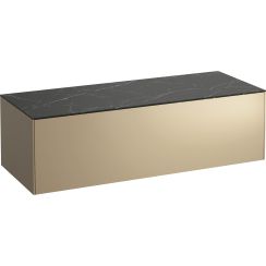 Laufen Sonar armadietto con piano 117.5x45.5x34 cm sottolavabo sospeso nero-oro H4054200341401