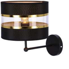 Candellux Andy lampada da parete 1x40 W nero-oro 21-06134