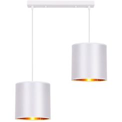 Candellux Atlanta lampada sospesa 2x40 W bianco-oro 32-00644