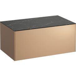 Laufen Sonar armadietto con piano 77.5x45.5x34 cm sottolavabo sospeso nero-rame H4054100341411