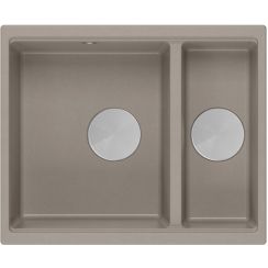 Quadron Logan lavello graniteq 55x46 cm beige HCQL5646U4-BS_U