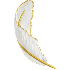 Moosee Piórko lampada da parete 1x16 W bianco-oro MSE010100388