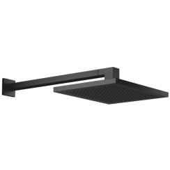 Dornbracht Specific soffione doccia con braccio 30x24 cm rettangolare nero 28765980-33