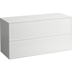 Laufen The New Classic armadietto con piano 117.5x45.5x60 cm sottolavabo sospeso bianco -nero H4060260851701