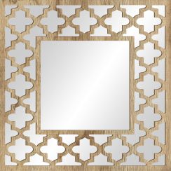 Styler Ornament specchio 50x50 cm quadrata legno LU-12309