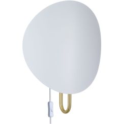 Nordlux Spargo lampada da parete 1x25 W bianco-ottone 2320361001