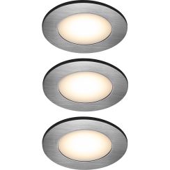 Nordlux Leonis lampada da incasso 3x4.5 W nichel 49160155