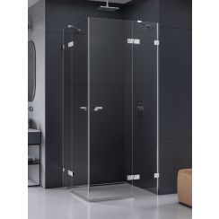 New Trendy Eventa box doccia 120x80 cm rettangolare cromo lucida/vetro trasparente EXK-4532