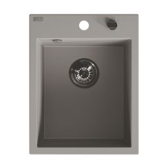 Laveo Monchichi lavello in granito 50x39 cm grigio/grafite/inox SBO510Y