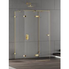 New Trendy Eventa Gold Shine box doccia 120x80 cm rettangolare oro lucida/vetro trasparente EXK-4810
