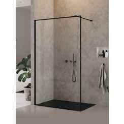 New Trendy New Modus Black parete doccia walk-in 120 cm nero opaca/vetro trasparente EXK-5560