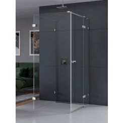 New Trendy Eventa box doccia 100x80 cm rettangolare cromo lucida/vetro trasparente EXK-4600