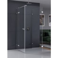 New Trendy Eventa box doccia 100x80 cm rettangolare cromo lucida/vetro trasparente EXK-4607