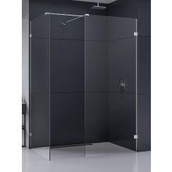 New Trendy Eventa box doccia walk-in 140x100 cm cromo lucida/vetro trasparente EXK-4661