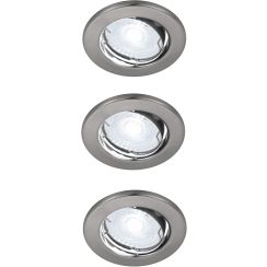 Nordlux Canis lampada da incasso 3x4.7 W nichel 49390155