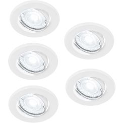 Nordlux lampada da incasso 5x4.7 W bianco 49760101