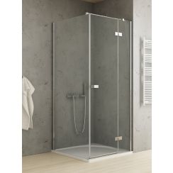 New Trendy Reflexa box doccia 100x90 cm rettangolare cromo lucida/vetro trasparente EXK-5121