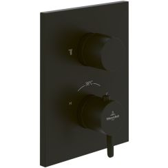 Villeroy & Boch Conum rubinetto per doccia da incasso con termostato nero TVS127001000K5