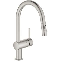 Grohe Minta rubinetto da cucina verticale SuperSteel 32321DC2