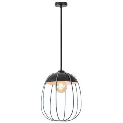 Rabalux Svens lampada sospesa 1x60 W nero-blu 72024