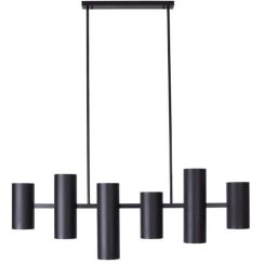 MaxLight Laxer lampada sospesa 6x7 W nero P0503