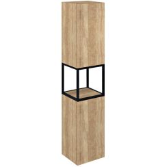 Sapho Skara armadietto 35.1x31.95x171 cm laterale sospeso nero-rovere CG010-2222