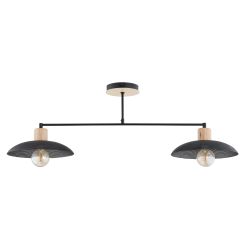 Emibig Kobe lampada da soffitto 2x15 W nero 1318/2